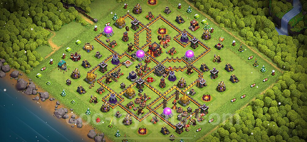 Anti 3-Star Layout for TH10 – Proven War Base Updated 2026
