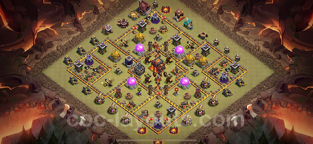 Anti Everything TH10 Base Layout | Best War Design Updated 2026