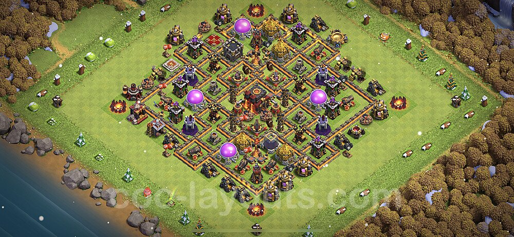 Best TH10 Farming Base β Anti 3-Star Plan 2026