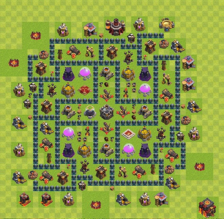Clash of Clans TH10 Farming Base – Resource Protection Design CoC 2026