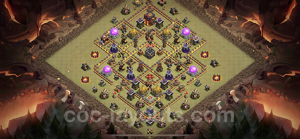 Clash of Clans TH10 Hybrid Base – Hybrid Defense Design 2026