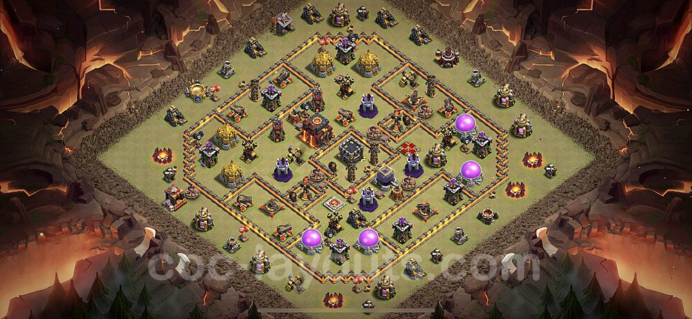 Clash of Clans TH10 Hybrid Base – Hybrid Defense Design Season 2026