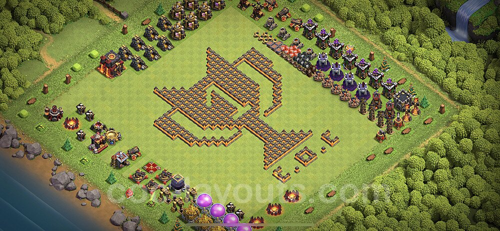 Clash of Clans TH10 War Base – Solid Defense Design Season 2026