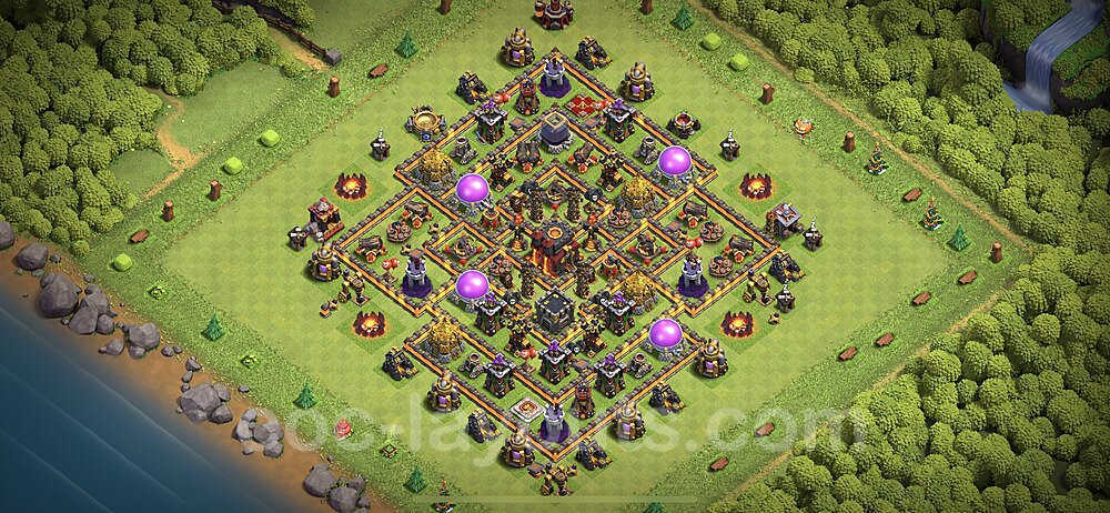Dominate with This TH10 Hybrid Base – Anti 3-Star CoC 2026