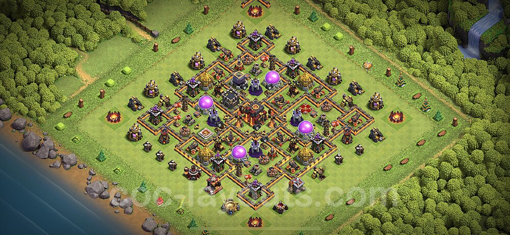 Dominate with This TH10 Hybrid Base – Hybrid Defense 2025