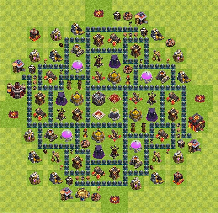 High Win-Rate TH10 Farming Base – Resource Protection Layout 2026