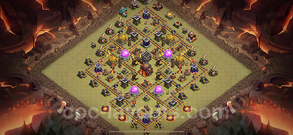 Hybrid Base Layout TH10 – Hybrid Defense Defensive Strategy Season 2026