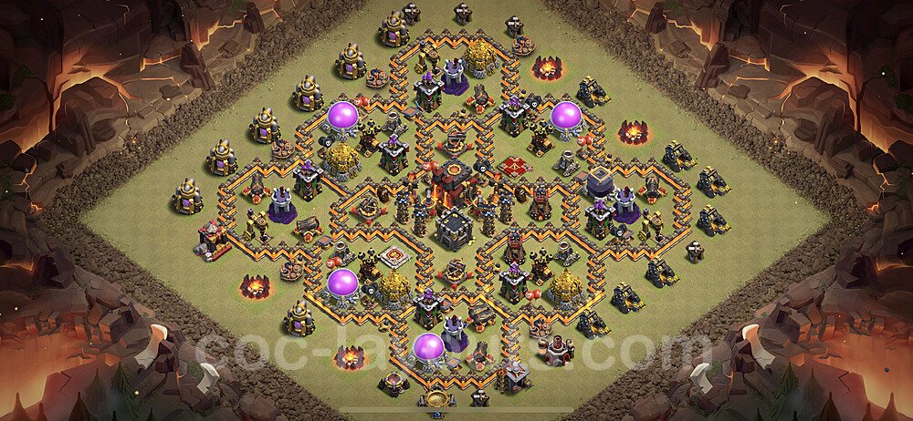 Meta TH10 War Base – Anti 3-Star Updated Season 2026