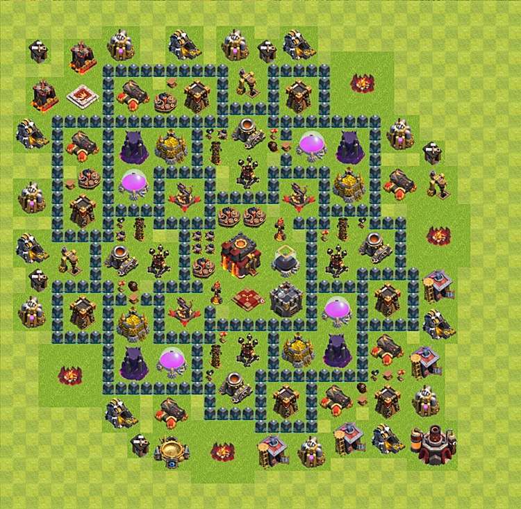 Optimized TH10 Base – Trophy Pushing Trophy Plan 2026