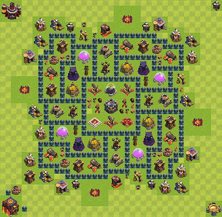 Pro TH10 Farming Design β Resource Protection Base Link 2025
