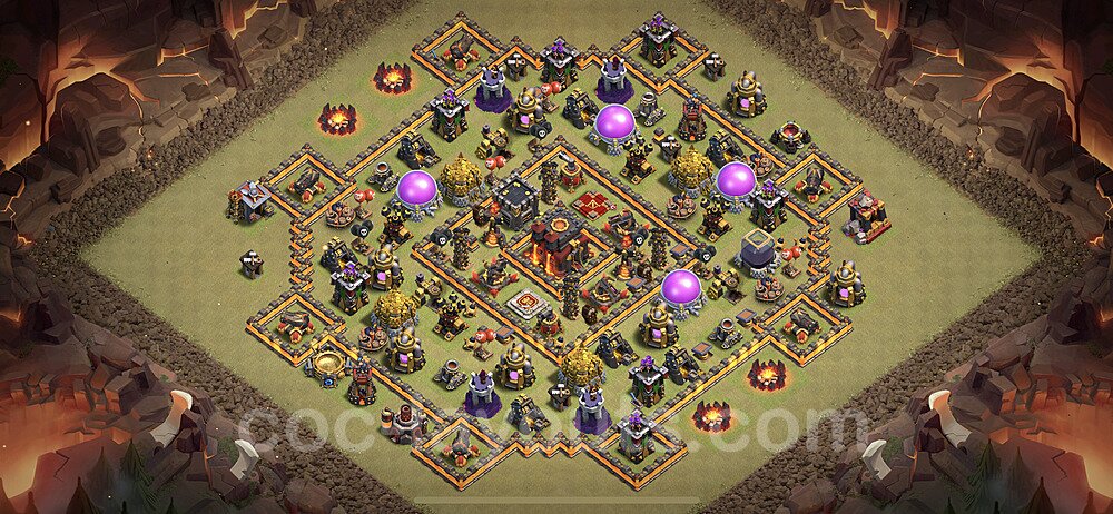 Ranked TH10 Hybrid Base – Hybrid Defense with Link 2025