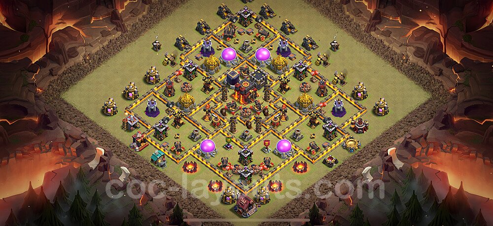 Ranked TH10 Hybrid Base – Hybrid Defense with Link Updated 2026