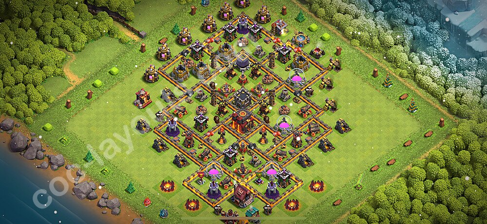 Ranked TH10 War Base – Anti Everything with Link Updated 2026