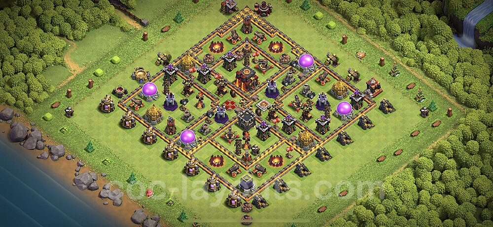 Resource Protection TH10 Base Layout | Best Farming Design Season 2026