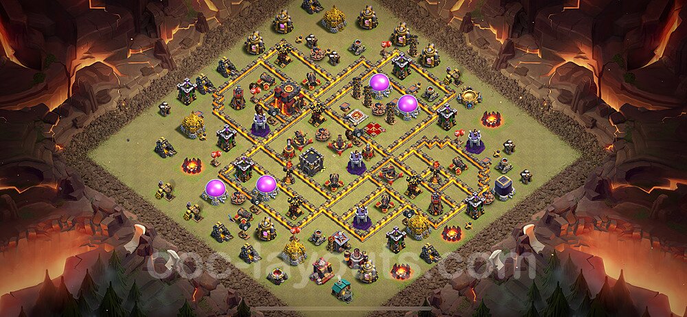 Tested TH10 War Base – Anti 3-Star Plan & Copy Link Season 2026