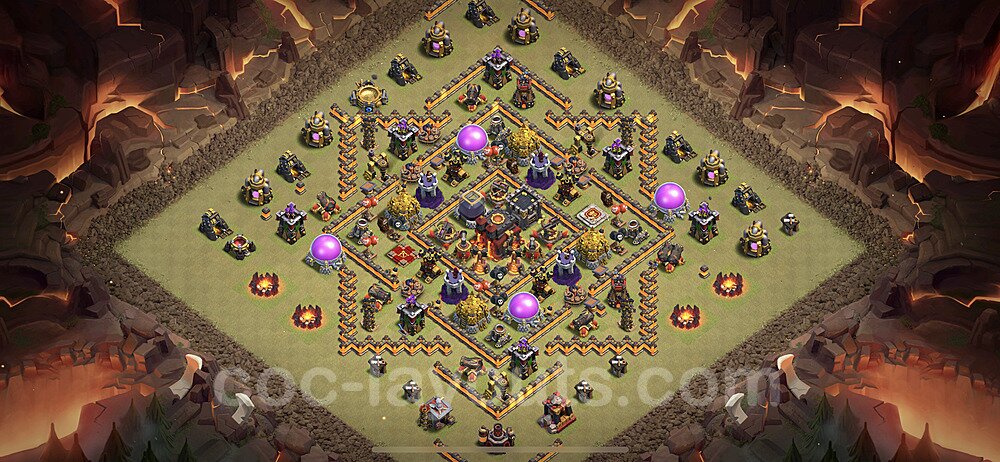 Tested TH10 War Base – Anti Everything Plan & Copy Link CoC 2026
