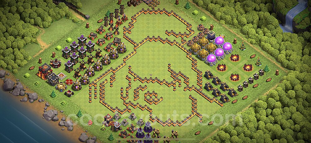Tested TH10 War Base – Solid Defense Plan & Copy Link 2026
