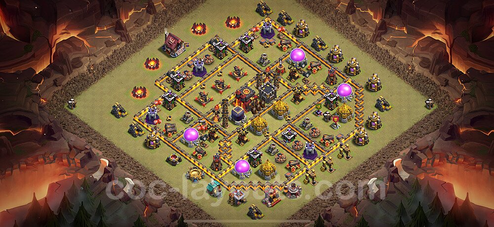 TH10 Base with Copy Link – Anti Everything War Layout 2025