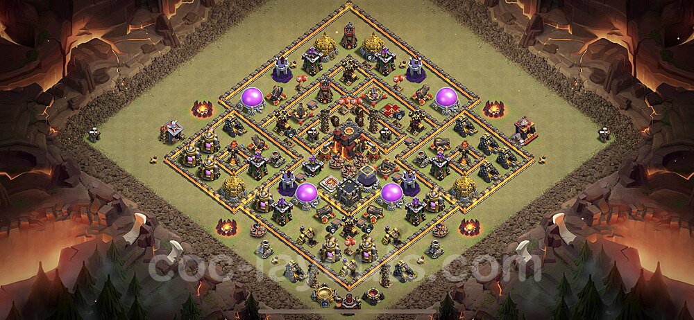 TH10 Base with Copy Link – Hybrid Defense Hybrid Layout Updated 2026