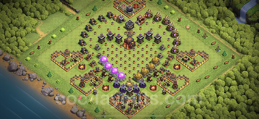 TH10 Base with Copy Link – Solid Defense War Layout Updated 2026