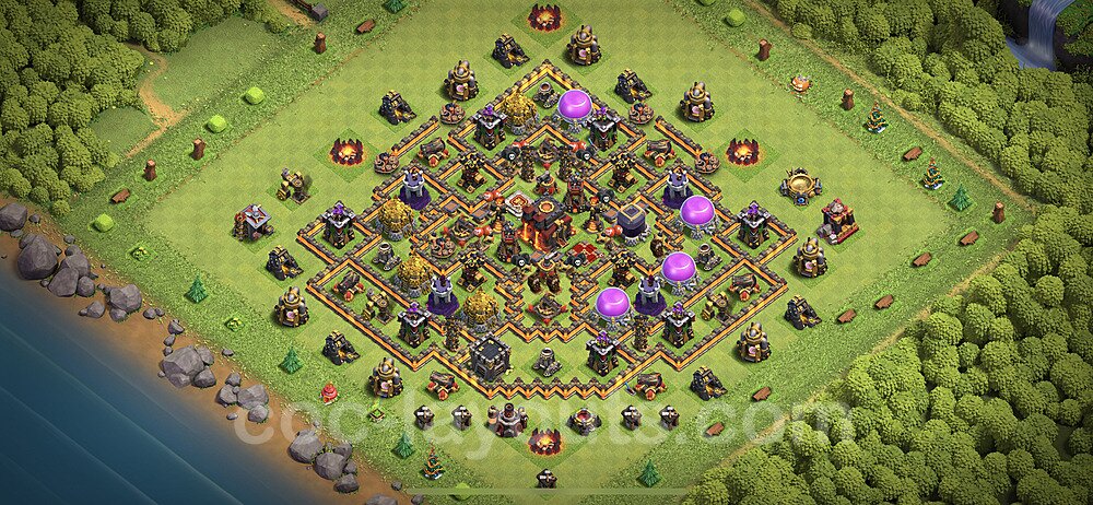 TH10 Defensive Hybrid Layout – Resource Protection with Link Season 2026