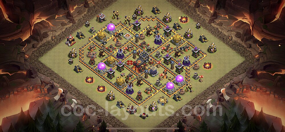 TH10 Defensive War Layout – Anti Everything with Link CoC 2026
