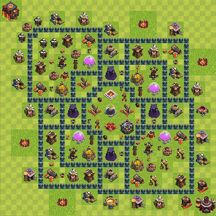 TH10 Farming Setup – Resource Protection Defensive Layout CoC 2026