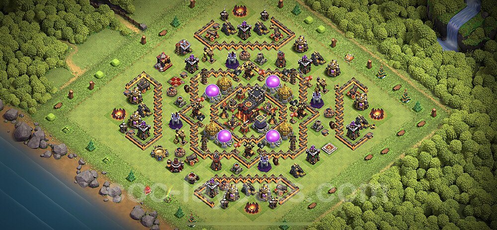 TH10 Farming Village Layout – Anti 3-Star Ranked Design 2025