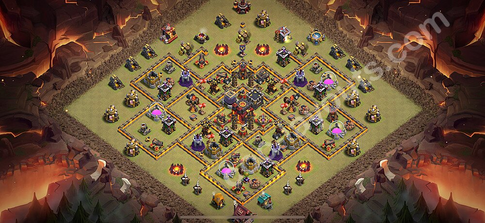 TH10 Hybrid Base Blueprint – Hybrid Defense Edition Updated 2026