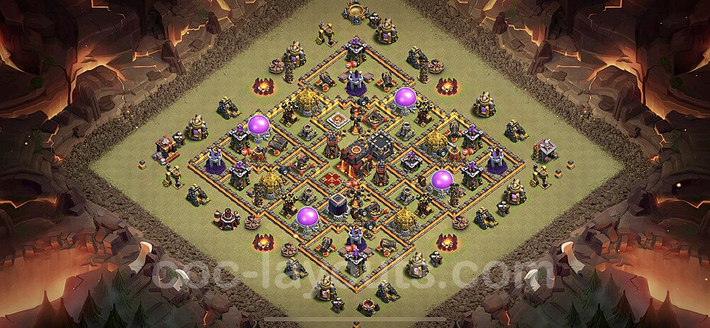 TH10 Hybrid Base with Link β Anti 2-Star Layout 2025