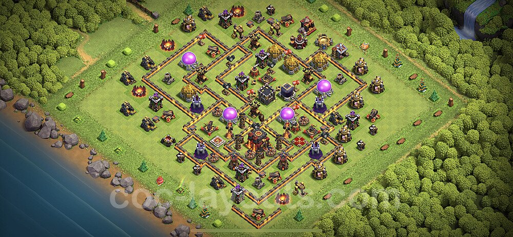 TH10 Hybrid Defense Base – Award-Winning Hybrid Layout Season 2026