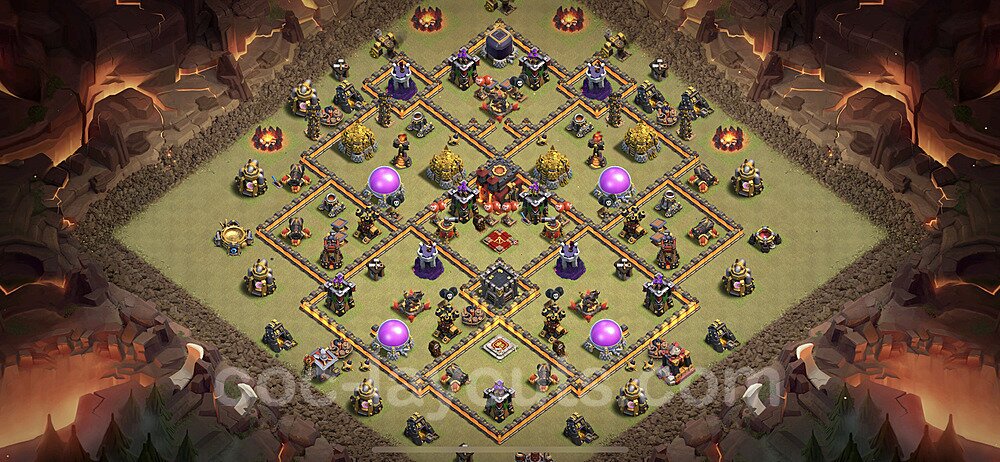 TH10 Hybrid Setup – Hybrid Defense Defensive Layout Season 2026