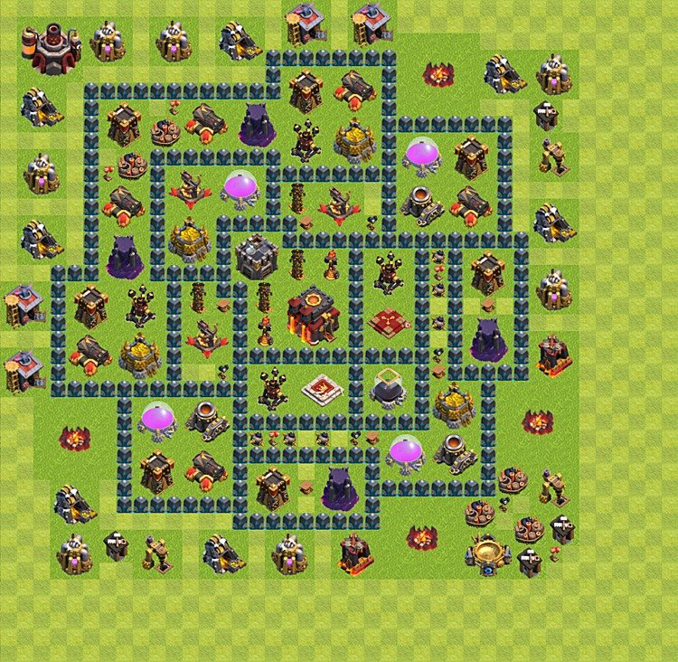 TH10 Trophy Pushing Base Design – Top Trophy Layout CoC 2026