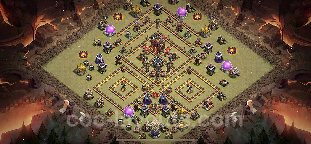 TH10 War Base Blueprint β Anti Everything Edition 2025