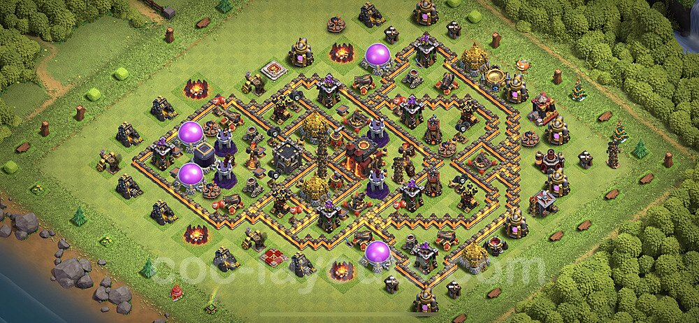 TH10 War Layout – Anti Everything Strategy & Base Link Updated 2026