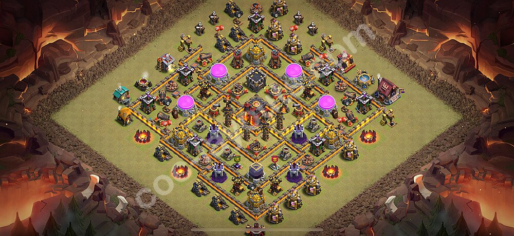 TH10 War Setup – Solid Defense Defensive Layout 2026