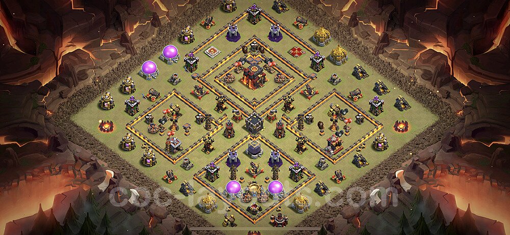 TH10 War Village Layout – Anti Everything Ranked Design Updated 2026