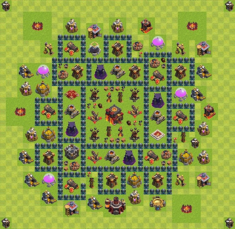 Trophy Pushing Layout for TH10 – Proven Trophy Base Season 2026