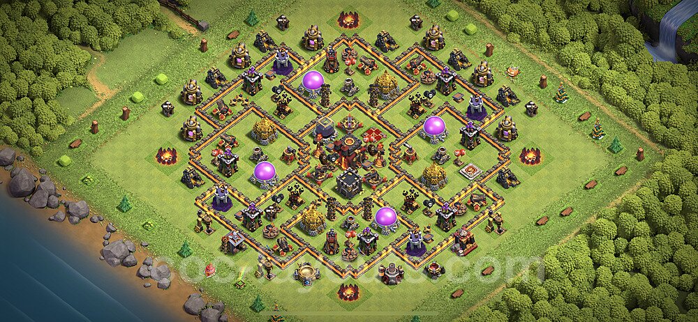 Ultimate TH10 Hybrid Base – Resource Protection with Copy Link CoC 2026