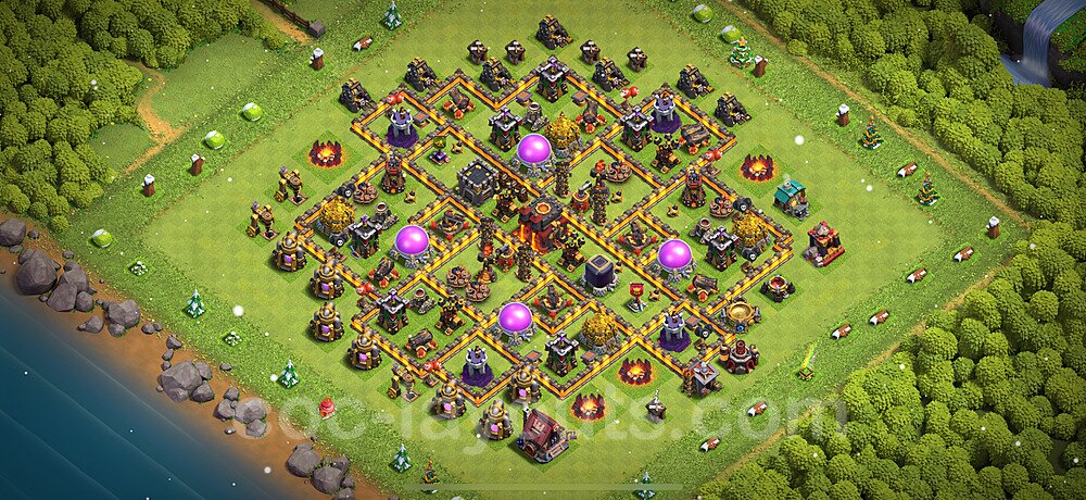 Ultimate TH10 Trophy Base β Trophy Pushing with Copy Link 2025
