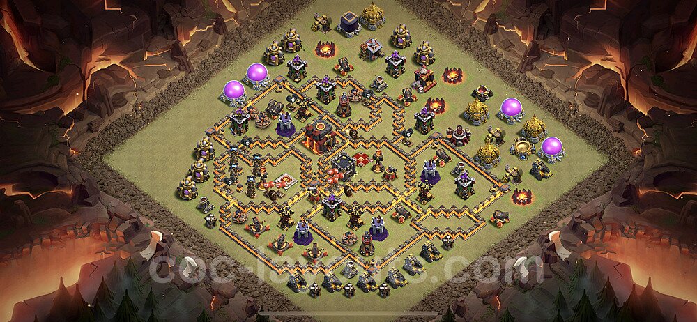 Ultimate TH10 War Base β Solid Defense with Copy Link 2025