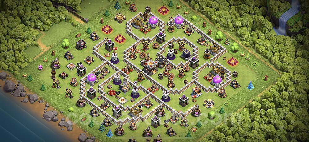 Anti Air TH11 Base Layout | Best Hybrid Design CoC 2026