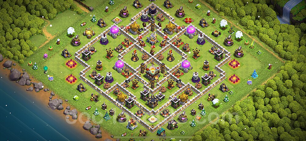 Anti Dragon Hybrid Base for TH11 – Instant Copy Link CoC 2026