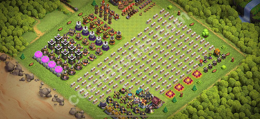Meta TH11 War Base – Solid Defense Updated CoC 2026