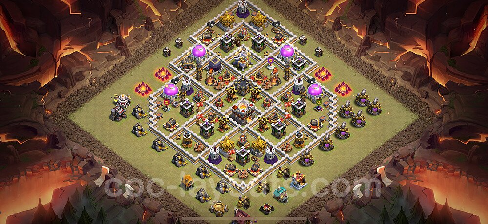 TH11 Base with Copy Link – Anti Everything War Layout CoC 2026