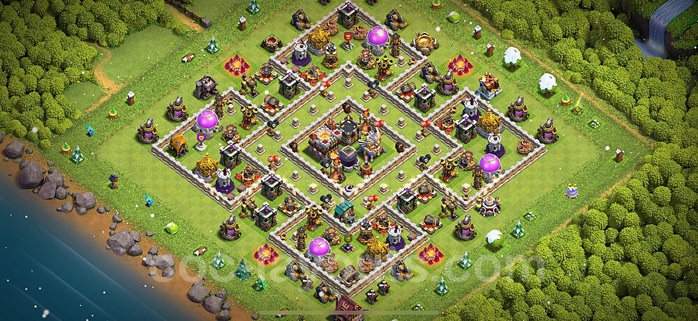 TH11 Base with Copy Link β Legend League War Layout Updated 2026