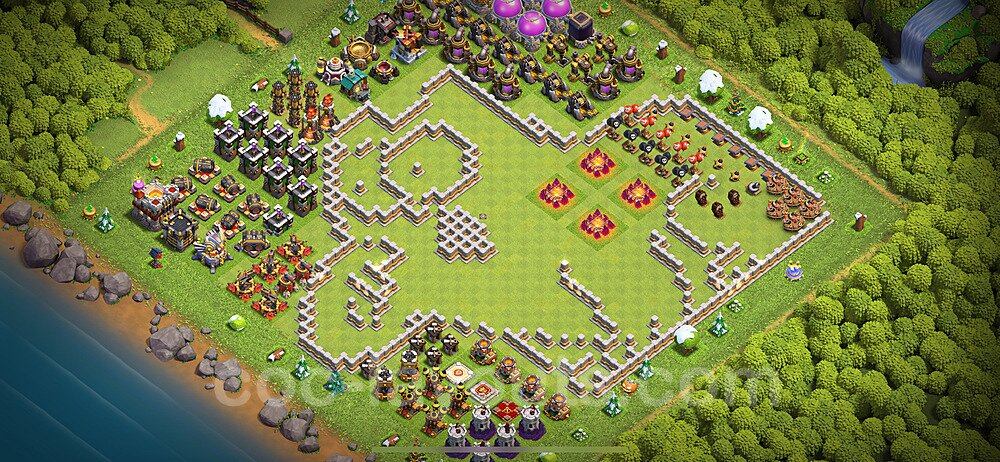 TH11 Defensive War Layout – Solid Defense with Link 2025