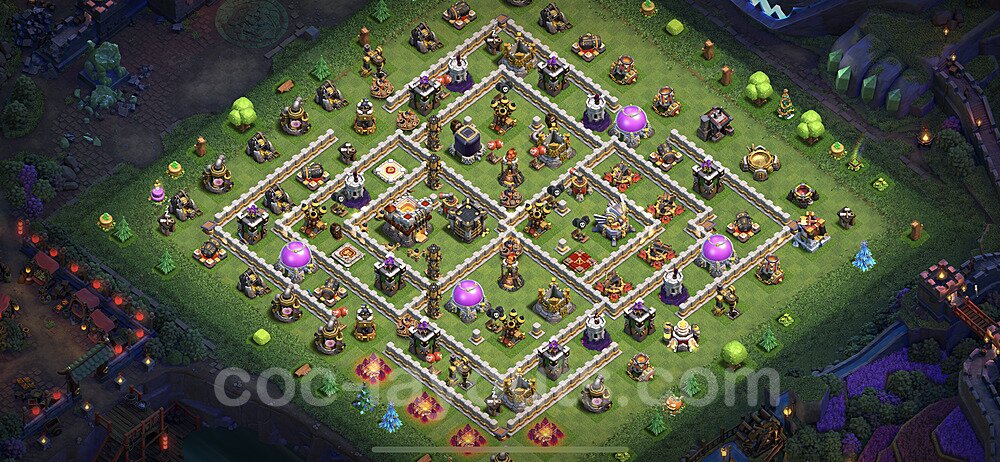 TH11 Hybrid Base Blueprint – Resource Protection Edition CoC 2026