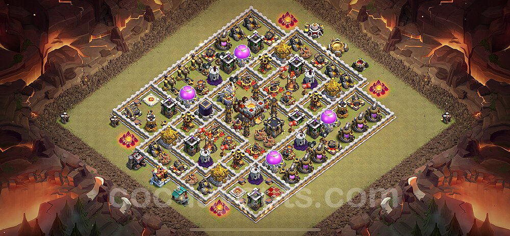 TH11 Hybrid Defense Base – Competitive Hybrid Layout Updated 2026