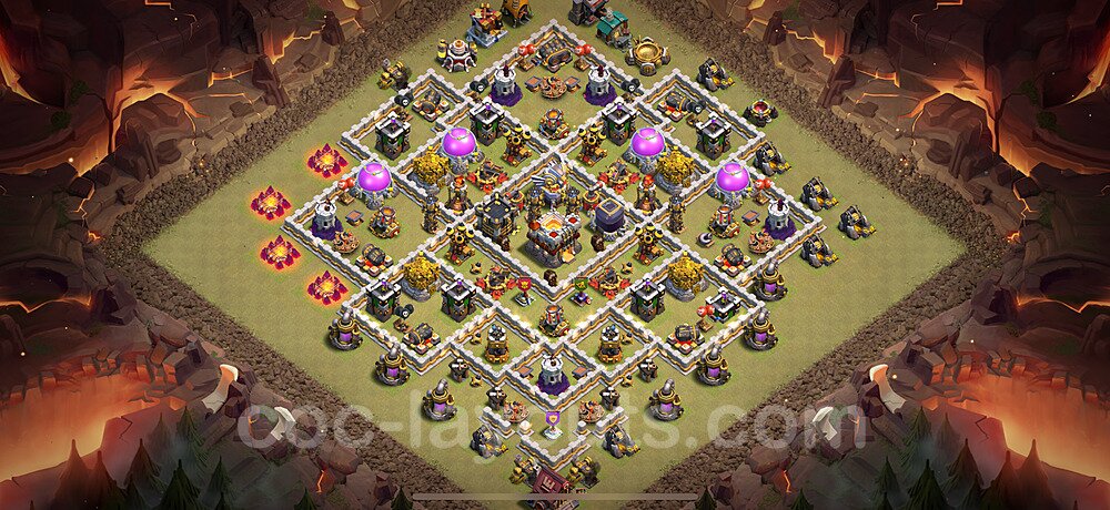 TH11 Hybrid Defense Base Design – Top Hybrid Layout 2025